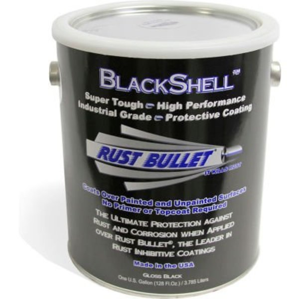 Rust Bullet Llc Rust Bullet BlackShell Protective Coating and Topcoat Gallon Can 4/Case BSG-C4